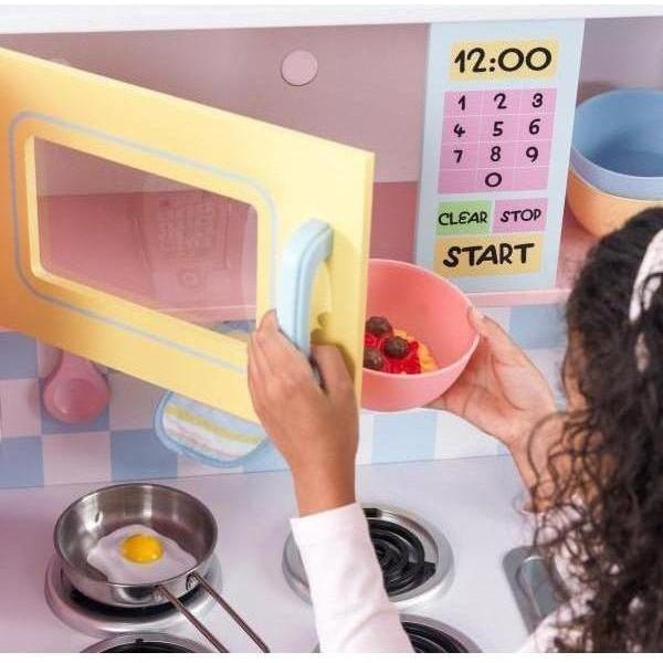 Kidkraft Large Pastel Kitchen with Toy Microwave Australia