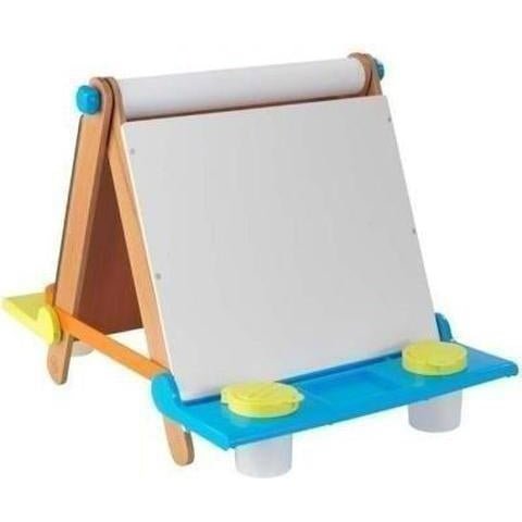 Shop Now KidKraft Tabletop Easel Espresso with Brights