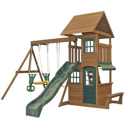 Experience Outdoor Fun with the KidKraft Windale Swing Set