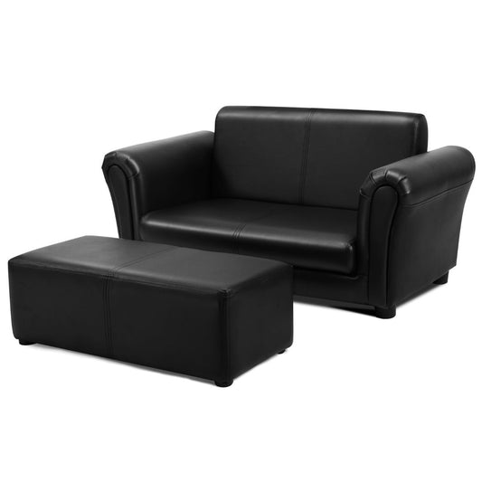 2-Seat Kids Sofa Set: Comfort and Style with Wooden Frame for Children