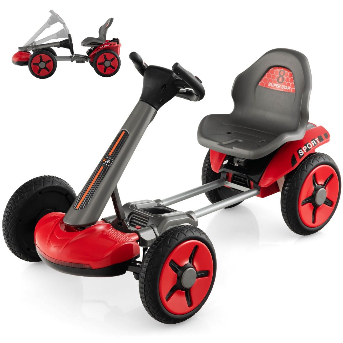 Red electric go kart