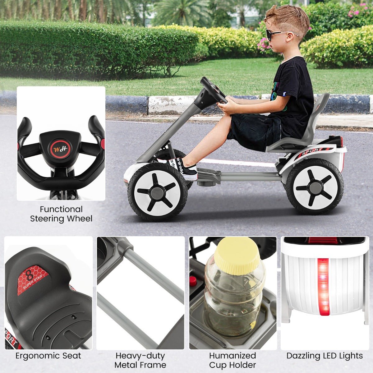 Outdoor Fun with 4-Wheel Kids Go Kart