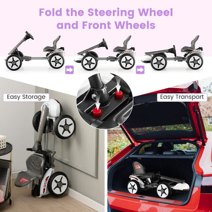 Foldable Go Kart for Easy Storage and Transport