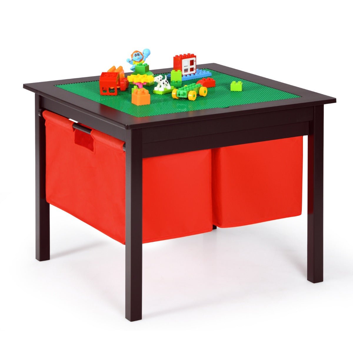 Shop Espresso Kids Activity Table with 2 Non-woven Fabric Drawers