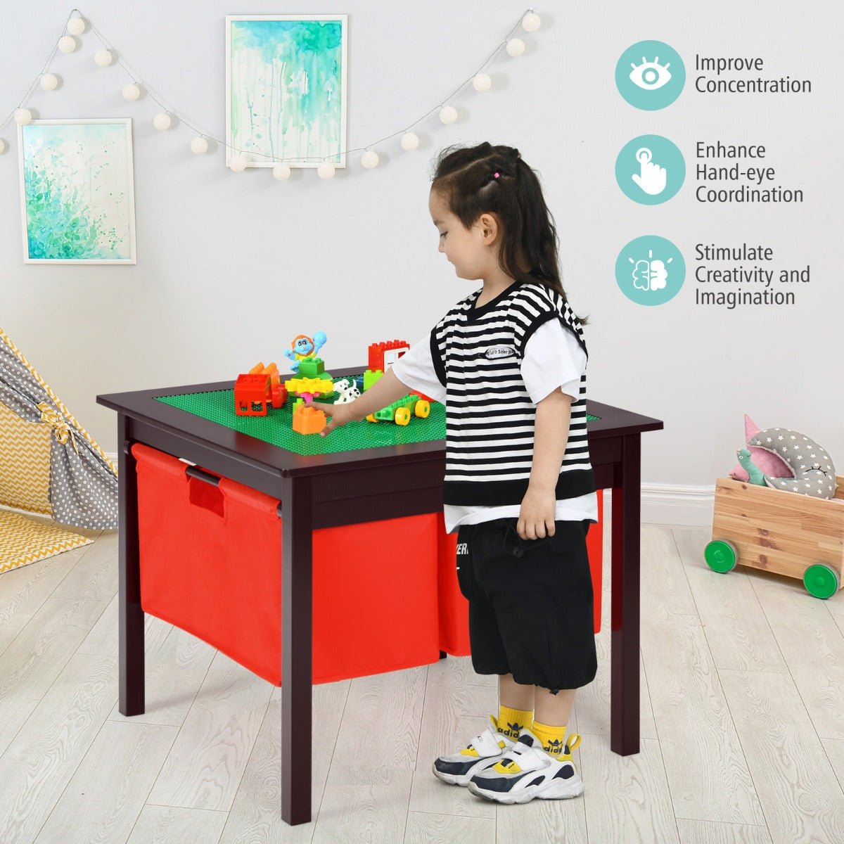 Experience Organized Playtime with the Espresso Activity Table