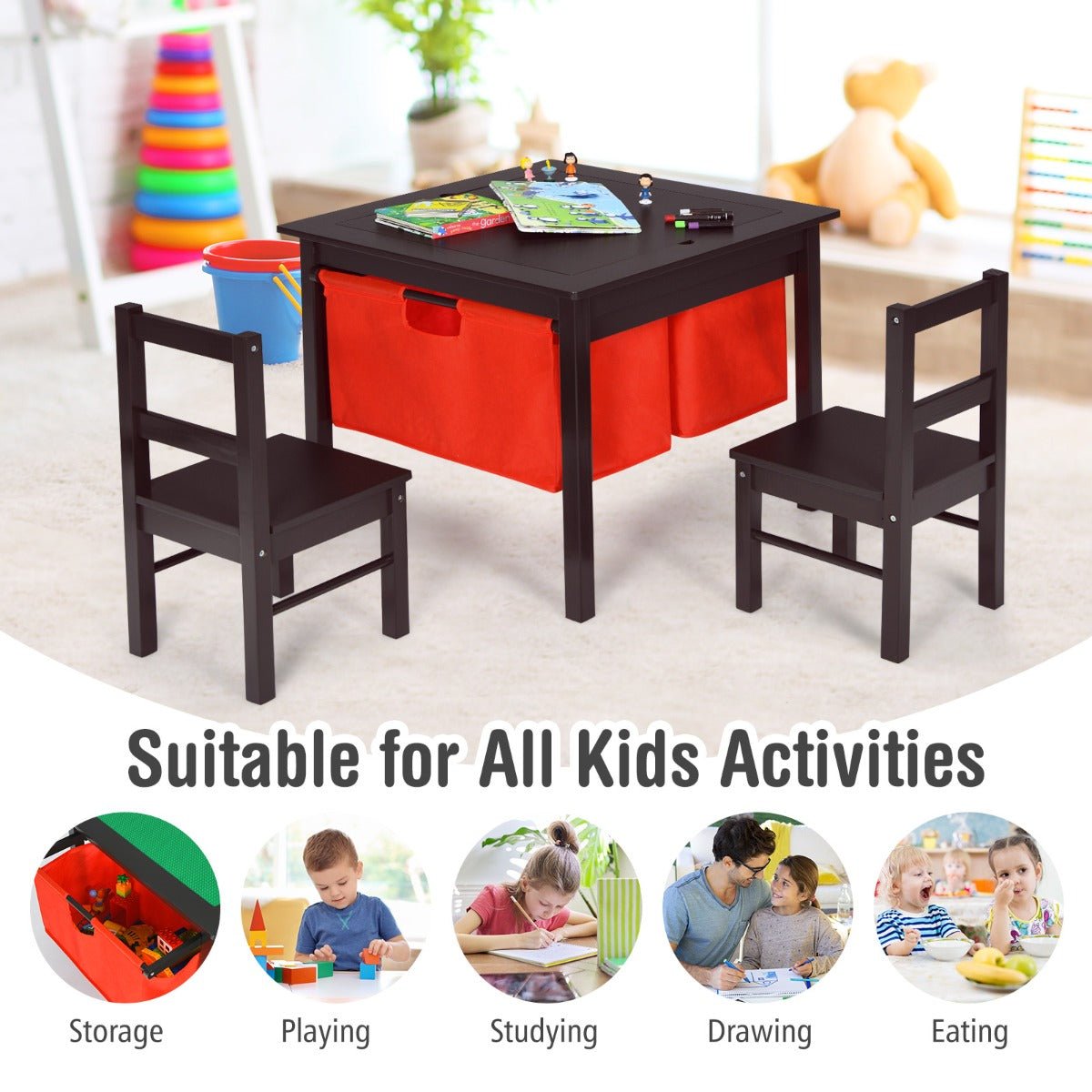 Espresso Kids Activity Table: Your Child's Perfect Playroom Companion at Kids Mega Mart
