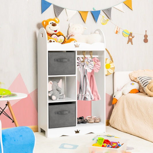 Children's Armoire Dresser with Mirror - Storage and Reflection for Kids