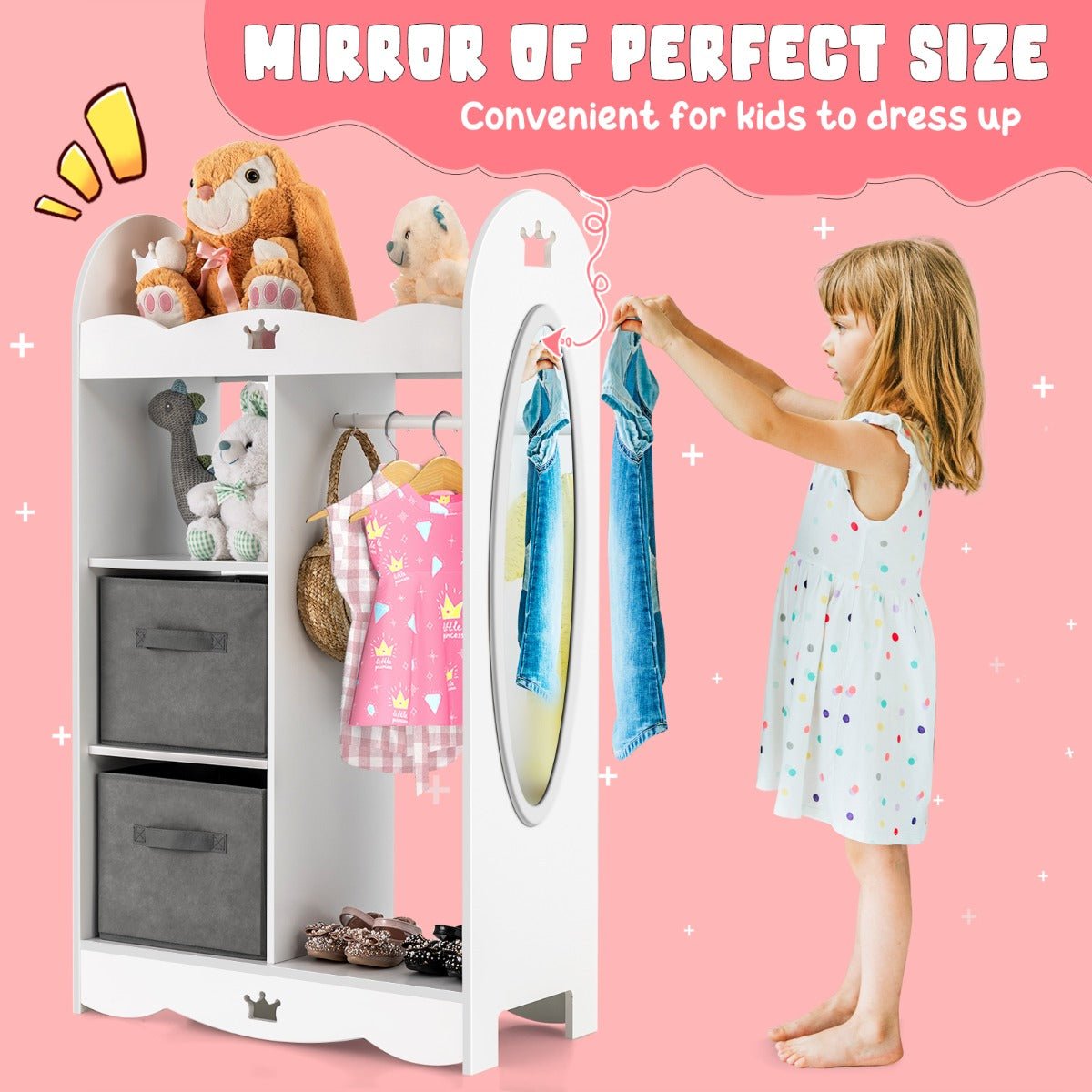 Kids Dresser with Mirror - Organize and Reflect with Style
