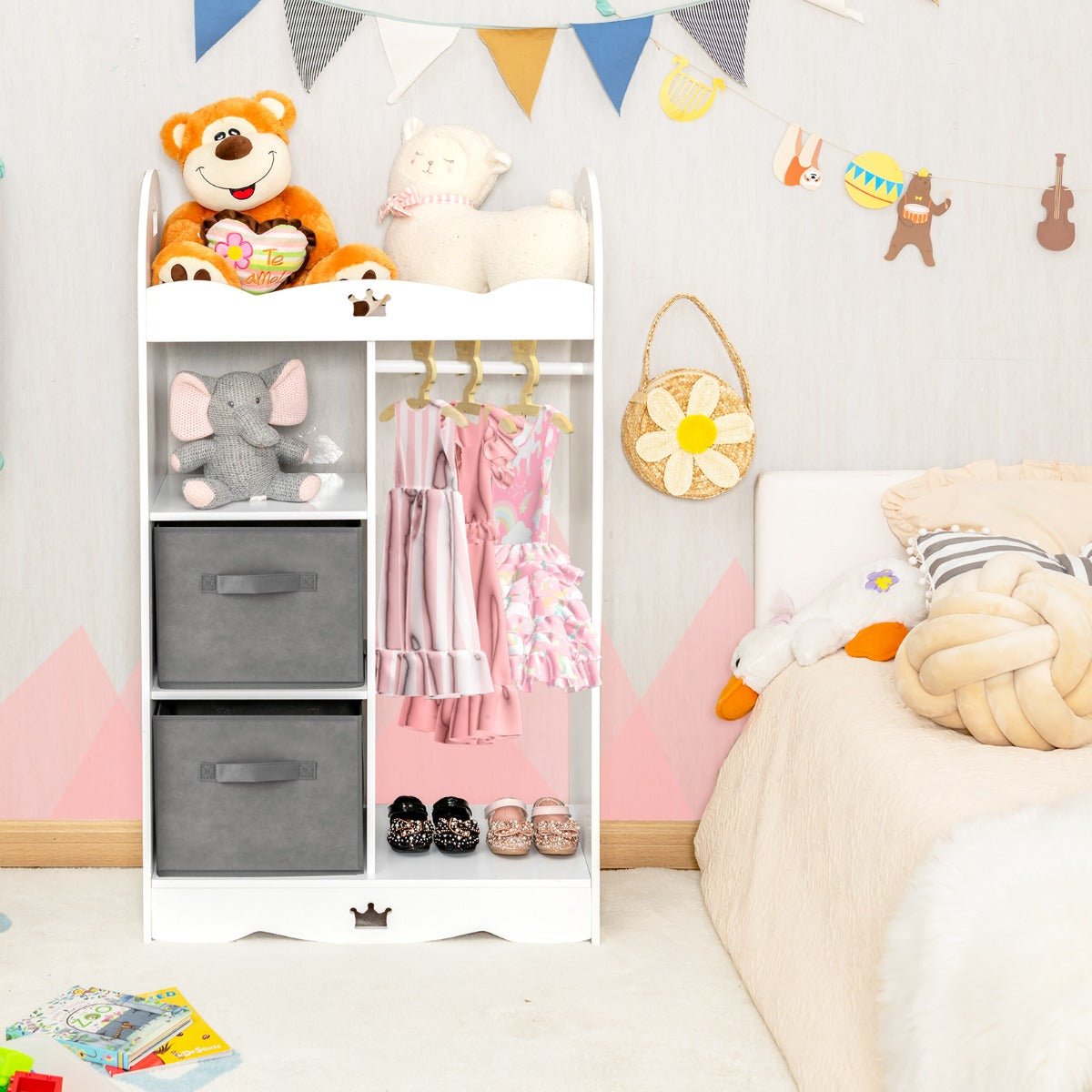 Kids Armoire Dresser with Mirror | Stylish Storage for Toddlers
