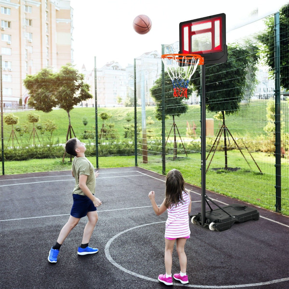 Explore Fun and Active Play with Adjustable Hoop for Kids