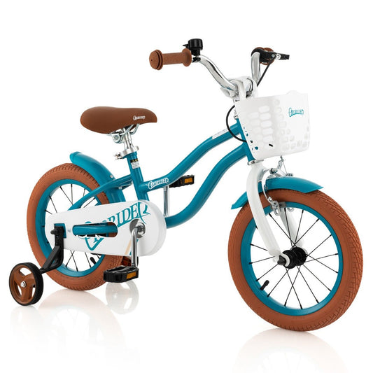 Turquoise Green Kid's Bike - 36, 40, or 46 cm Sizes