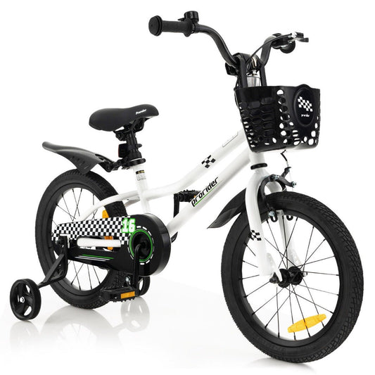 Shop Kid's Bike with Handbrake White - 36, 40 or 46 cm  at Kids Mega Mart