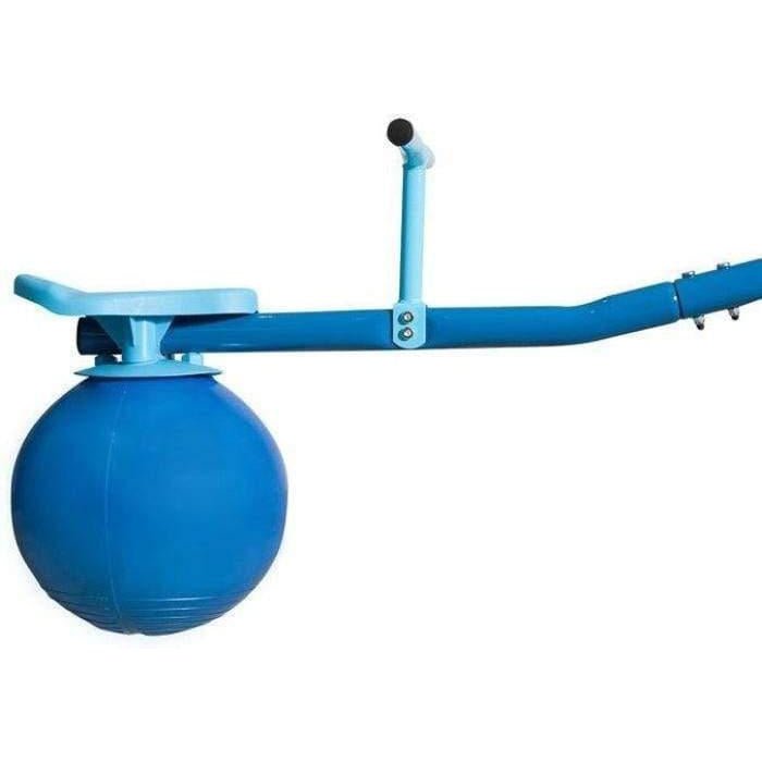 Rotating bubble seesaw for outdoor fun - ideal for childrens backyard play.