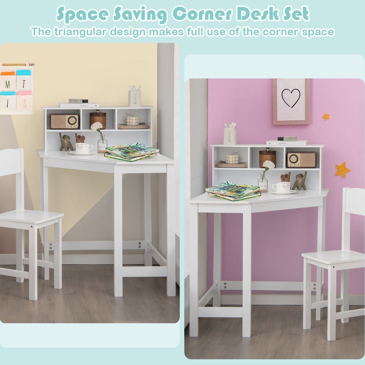 Comfortable Learning Space: Kids Corner Desk & Chair Set for 3+ Years