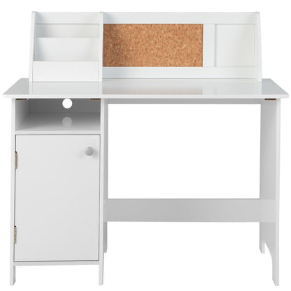 Children's Study Nook: Desk & Chair Set with Hutch & Bulletin Board