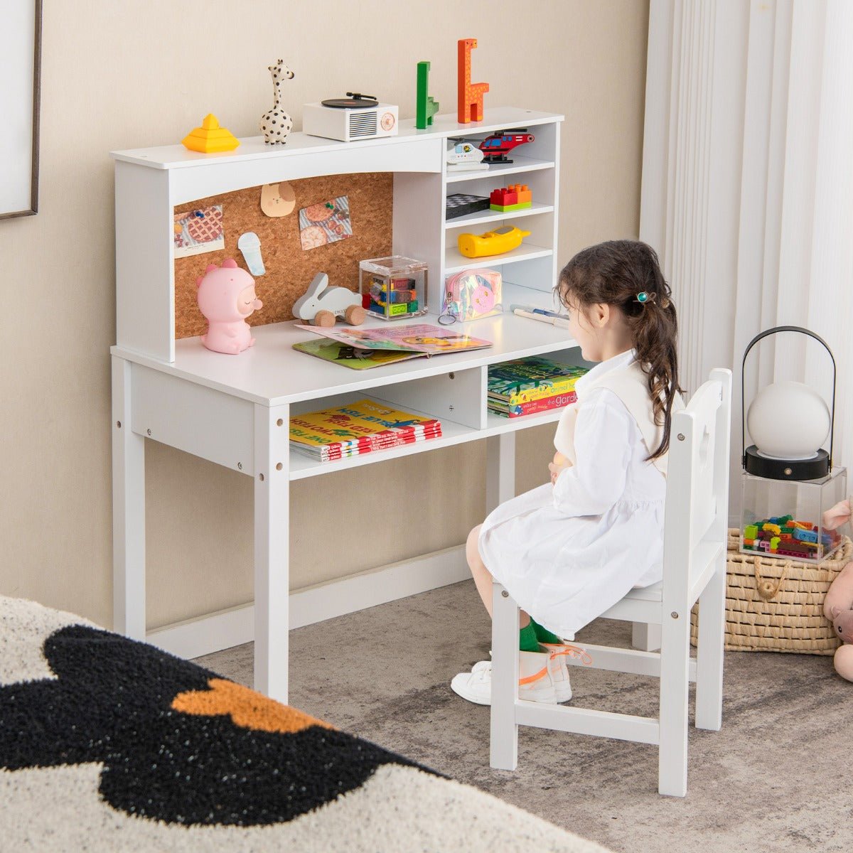 Guidecraft Child's Writing Desk And Chair Guidecraft Kid's