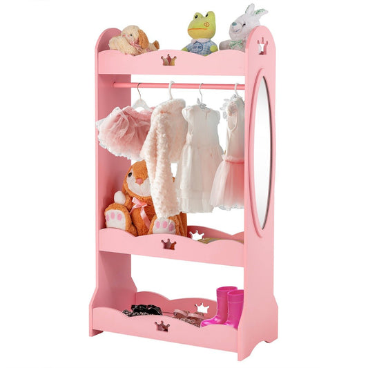 Kids Crown Pattern Dress-Up Wardrobe - Organize Playful Outfits with Style