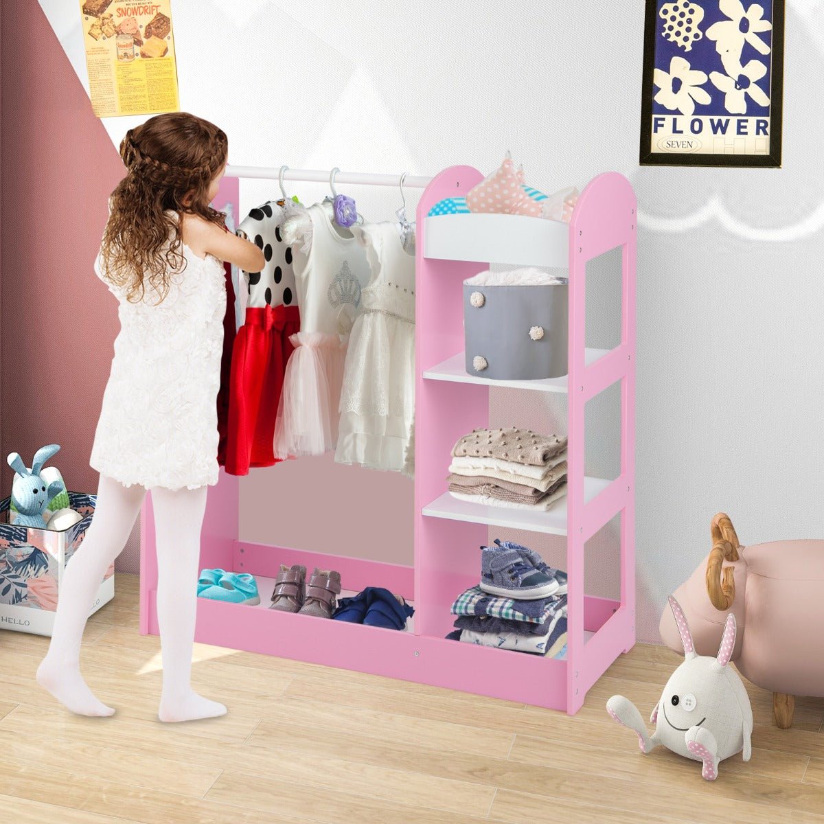 Buy the Ultimate Pink Kids Dress Up Storage - Fun and Functionality