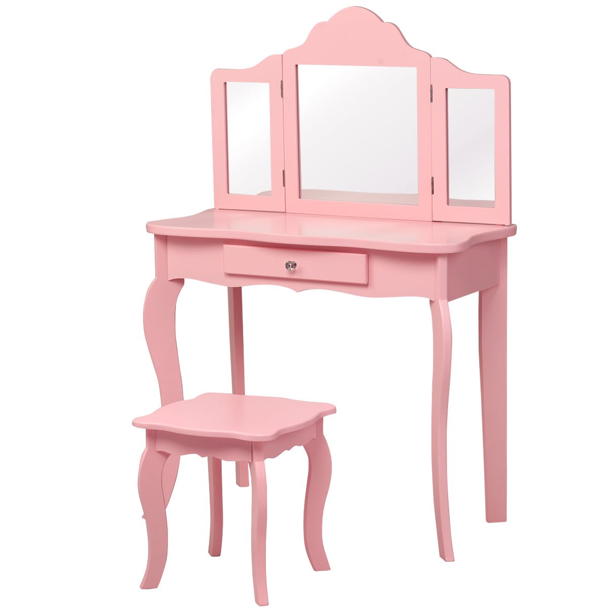 Kids Dressing Table Set with Stool & Mirror - Spark Creativity and Play