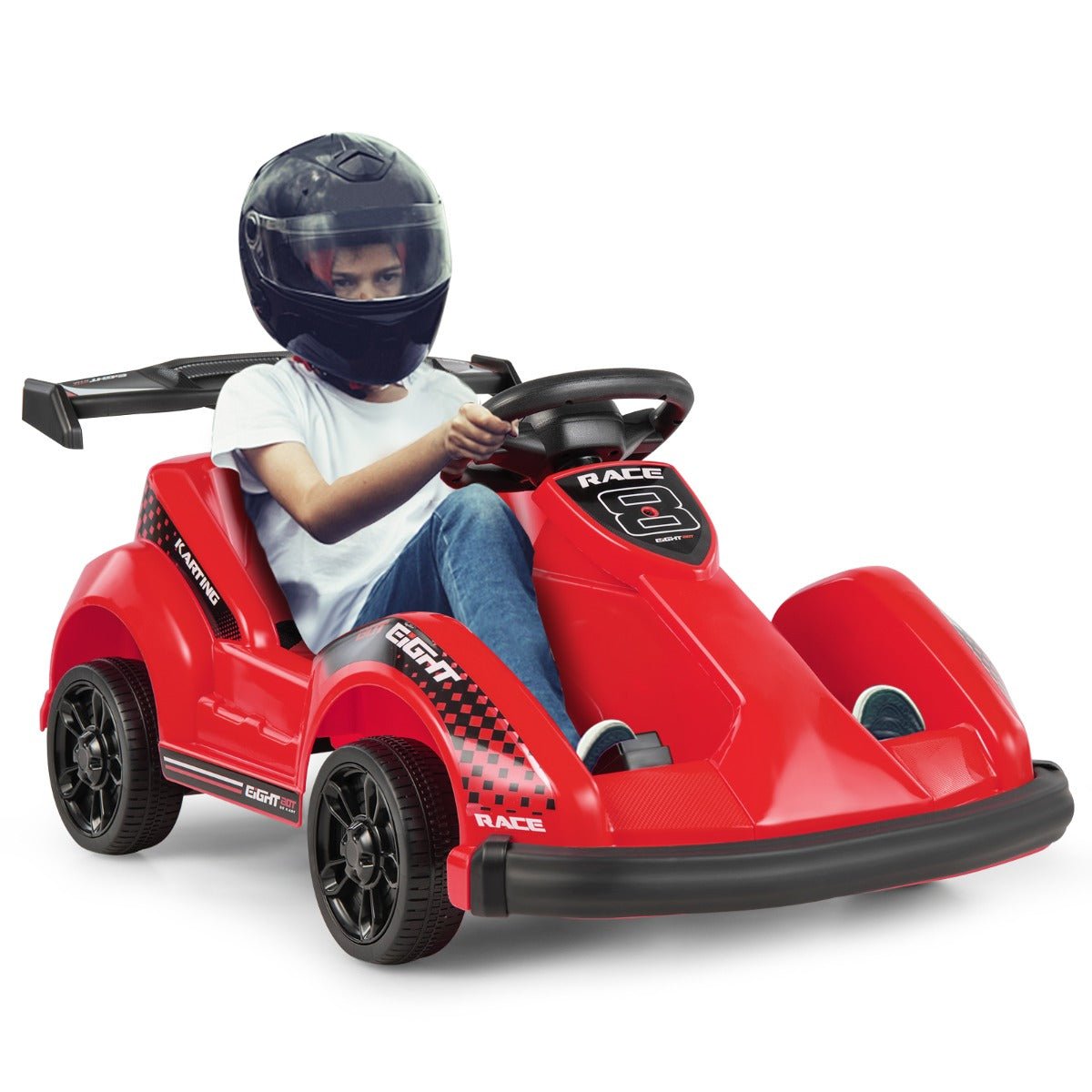 Remote-Controlled Kids Electric Go Kart: Thrilling Red Ride-On Experience