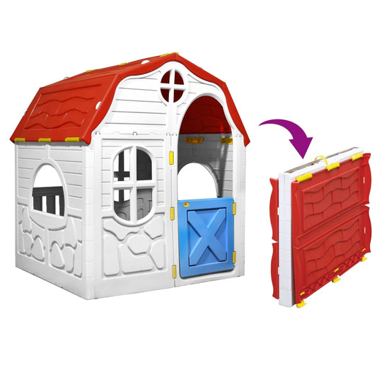 Foldable Kids Cottage Playhouse - Indoor/Outdoor Fun