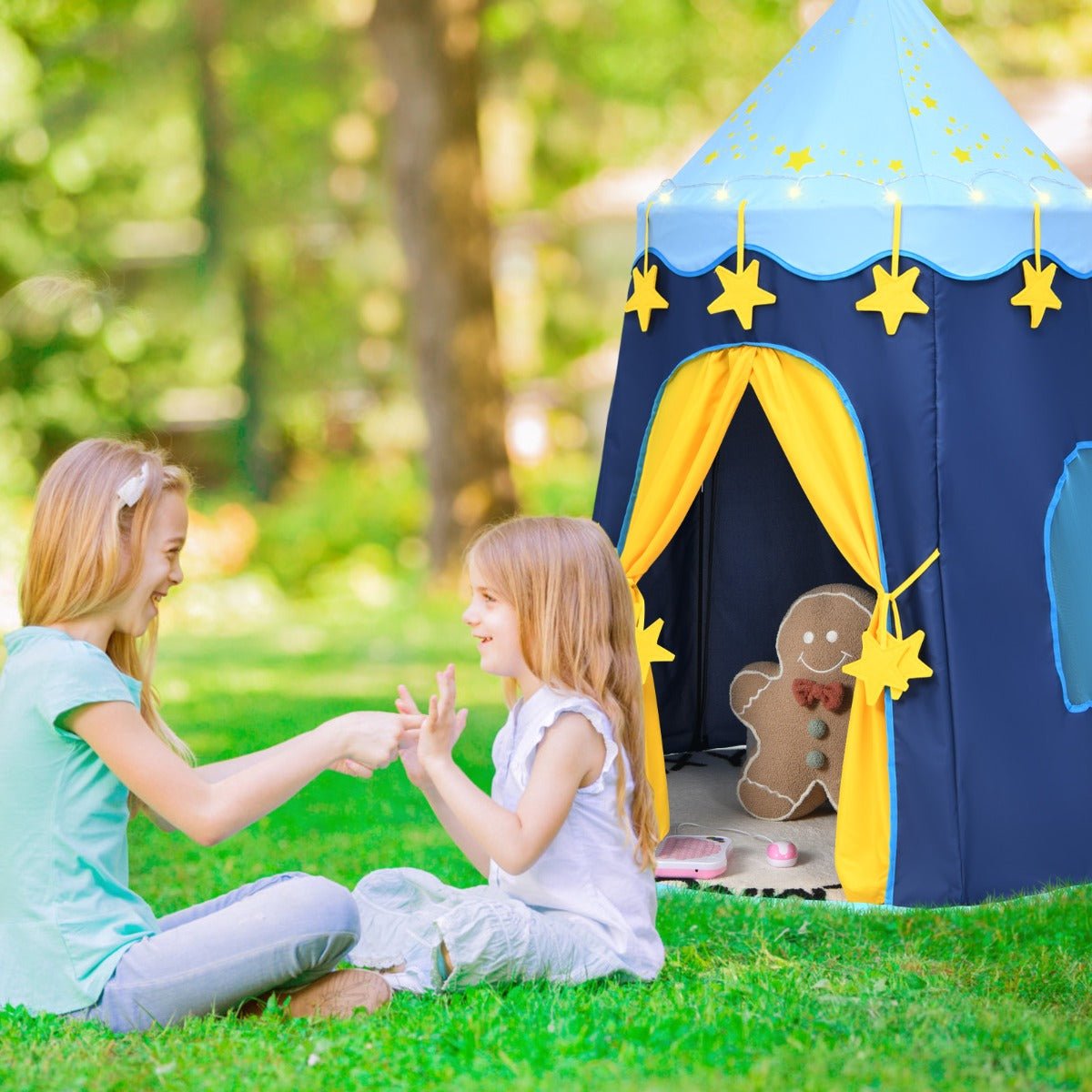 Magical Nights: Kids Play Tent with Star Lights & Foldable Design