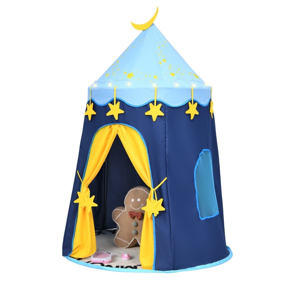 Spark Imagination: Foldable Kids Play Tent with Star Lights & Carry Bag