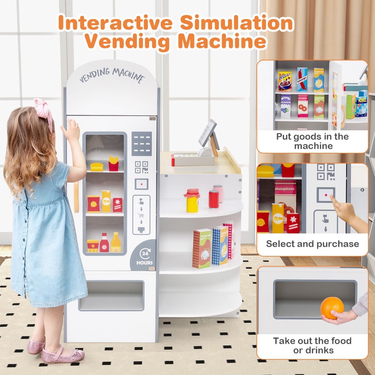 White Storefront Playset with Vending Fun