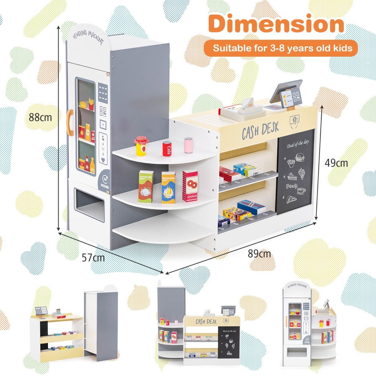 Kids White Market Adventure Set