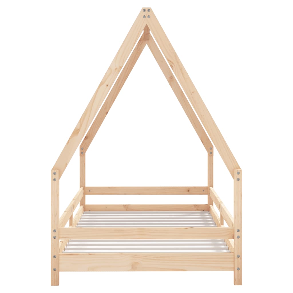 Single size kids house bed frame made of solid pine for cozy sleeping nooks.