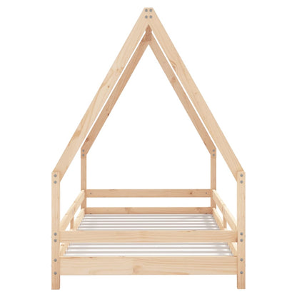 Single size kids house bed frame made of solid pine for cozy sleeping nooks.