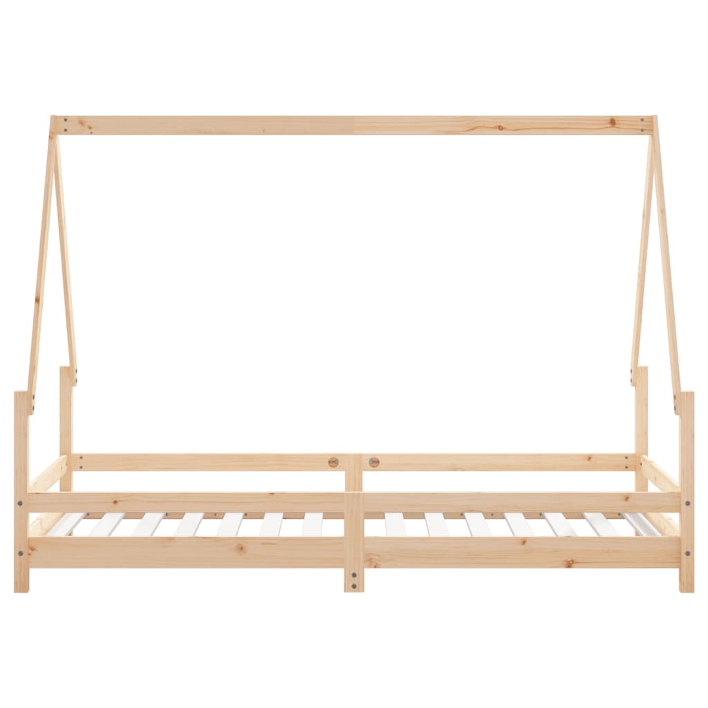 Single size house bed frame made of solid pine, creating a cozy sleeping sanctuary.