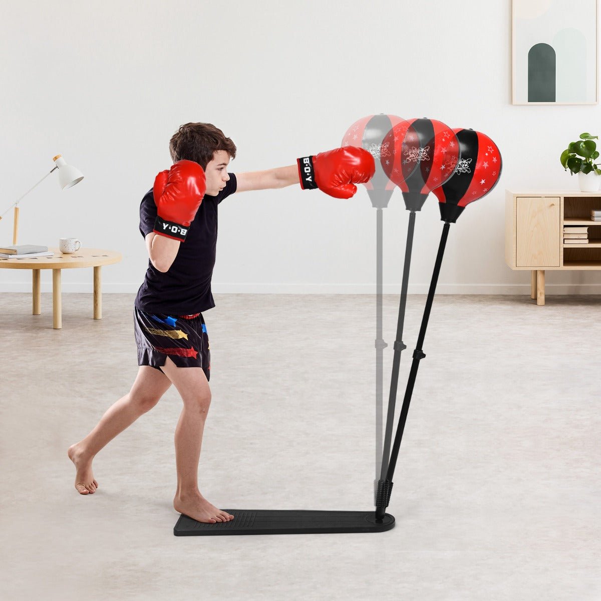 Shop Kids Boxing Ball with Boxing Gloves & Air Pump at Kids Mega Mart