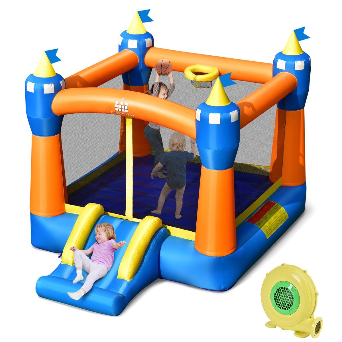 Kids Inflatable Castle Bounce House with Jumping Area - Royal Fun