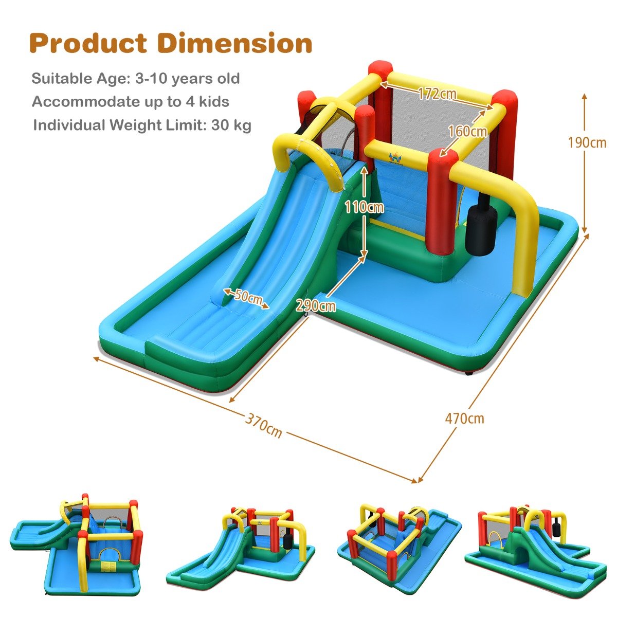 Ultimate Inflatable Water Slide Bounce House