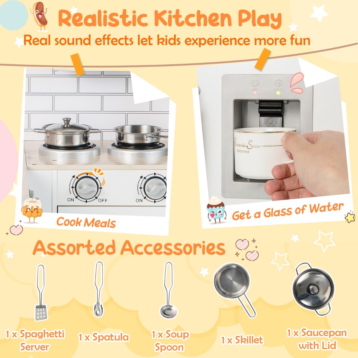 Imaginative Cooking: Kids Playset Toy with Microwave & Fridge for Creative Play