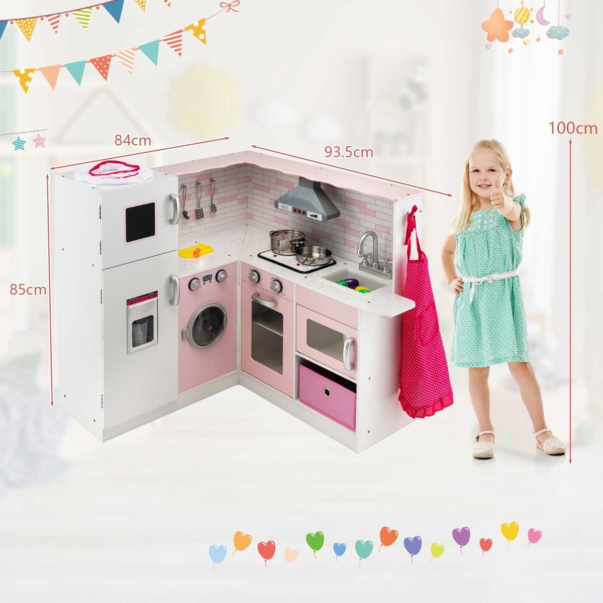 Creative Culinary Play: Kids Kitchen Pretend Play Set with Cookware & Apron