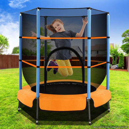 Kids 4.5FT Mini Trampoline | Fun outdoor play equipment for active children at home.