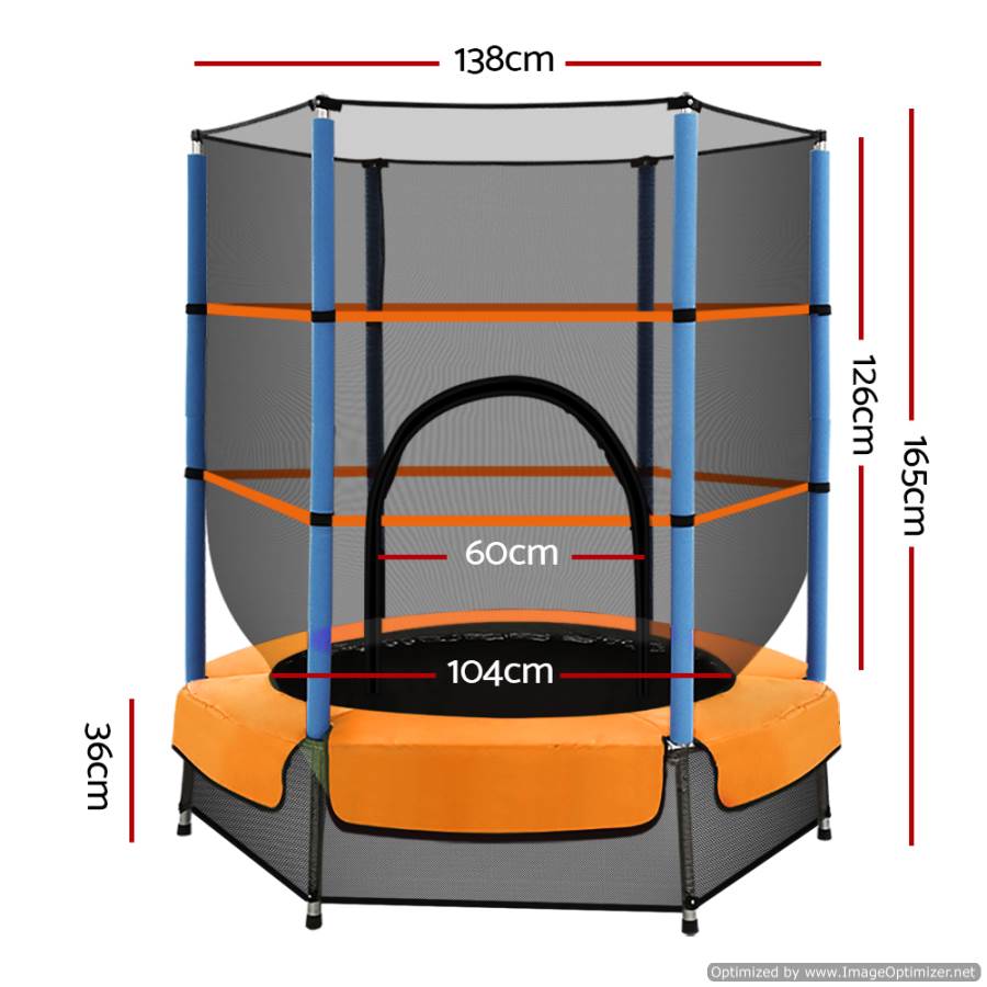 Kids 4.5FT Mini Trampoline, perfect outdoor play equipment for active child fun at home.