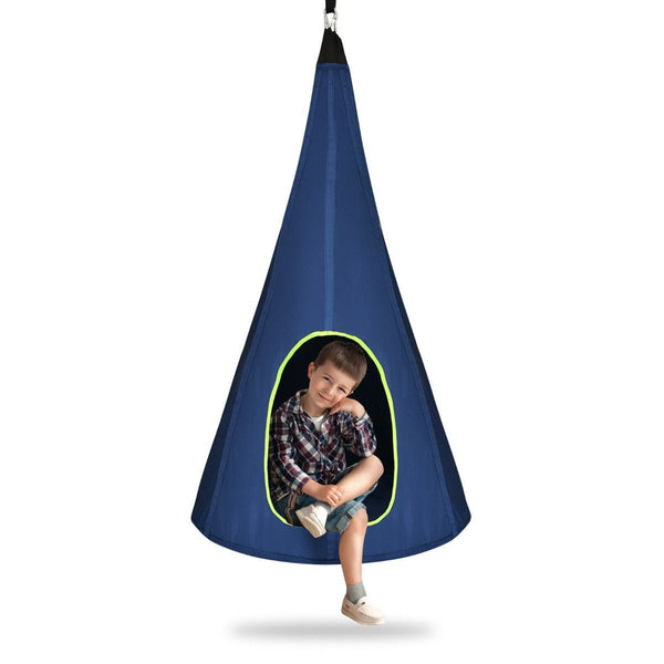 Soothing Sanctuary: Kids Nest Swing Tent Blue 80cm for Tranquil Moments