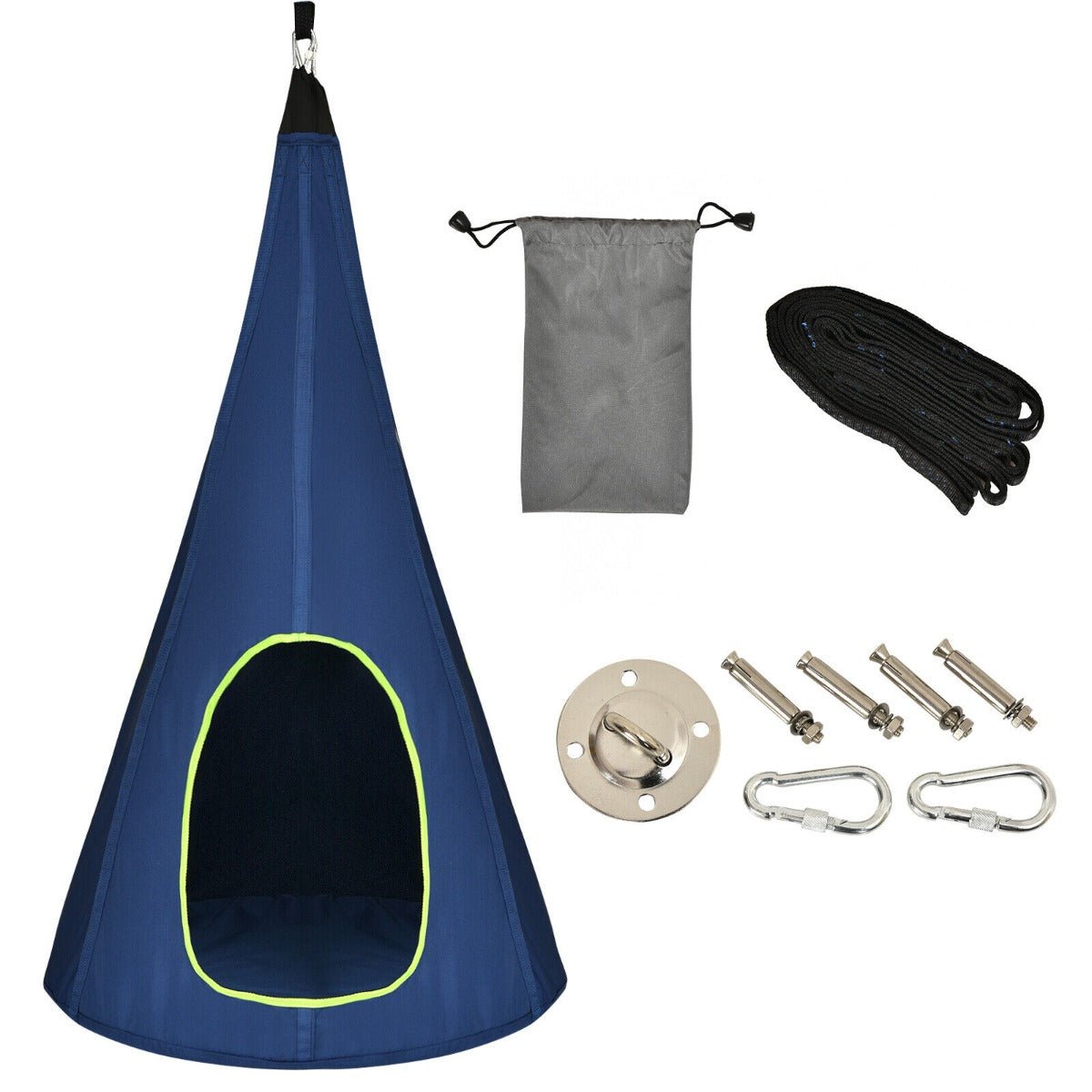 Swing and Imagine: Kids Nest Swing Tent Blue 80cm, A Playful Oasis