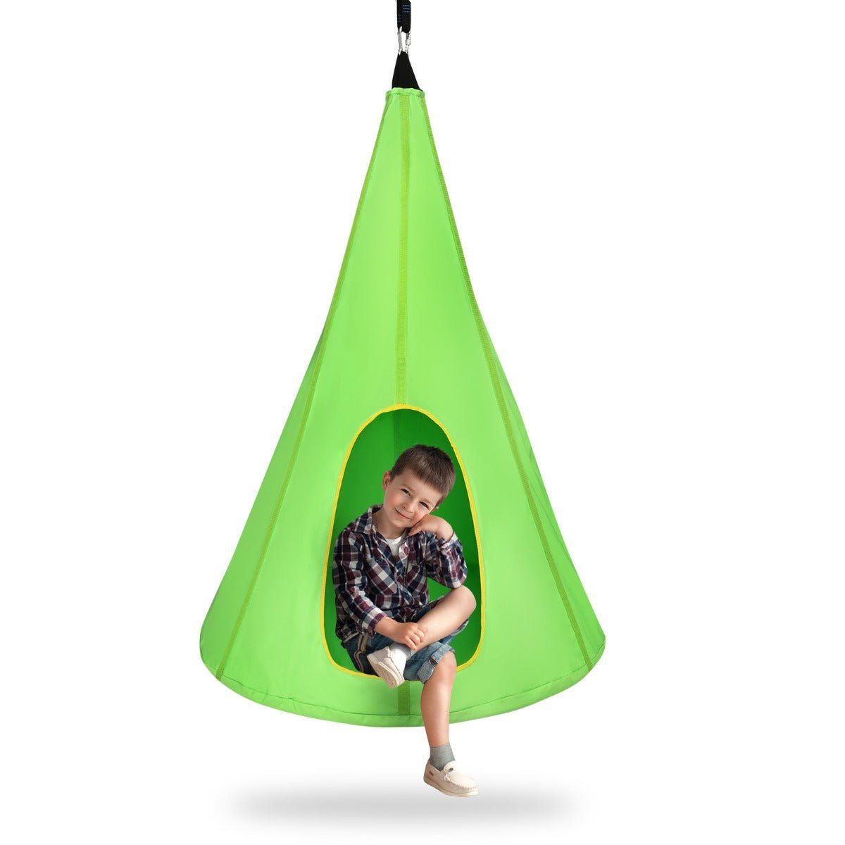 Nature Inspired Fun: Kids Nest Swing Tent Green 80cm, Play in the Green