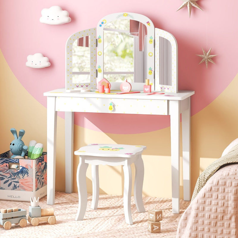 Vanity desk hot sale kids