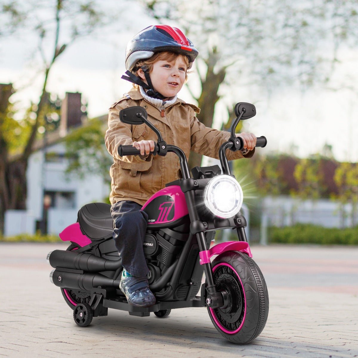 Pink Power Rider: Kids' Electric Motorcycle