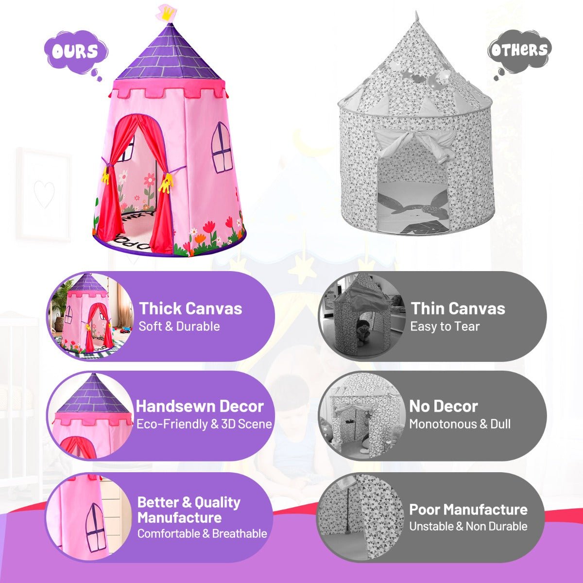 Carry-Along Castle Playhouse: Portable Magic for Kids