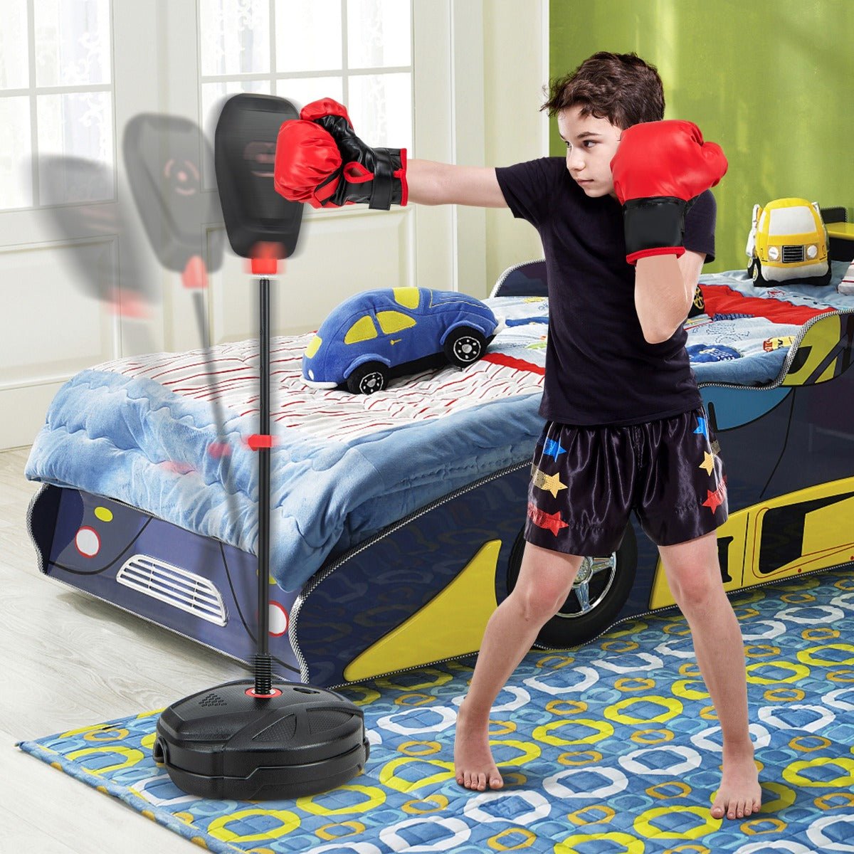 Punching Bag Boxing set with Punching Speed Ball for 5+ Years Old Boys & Girls