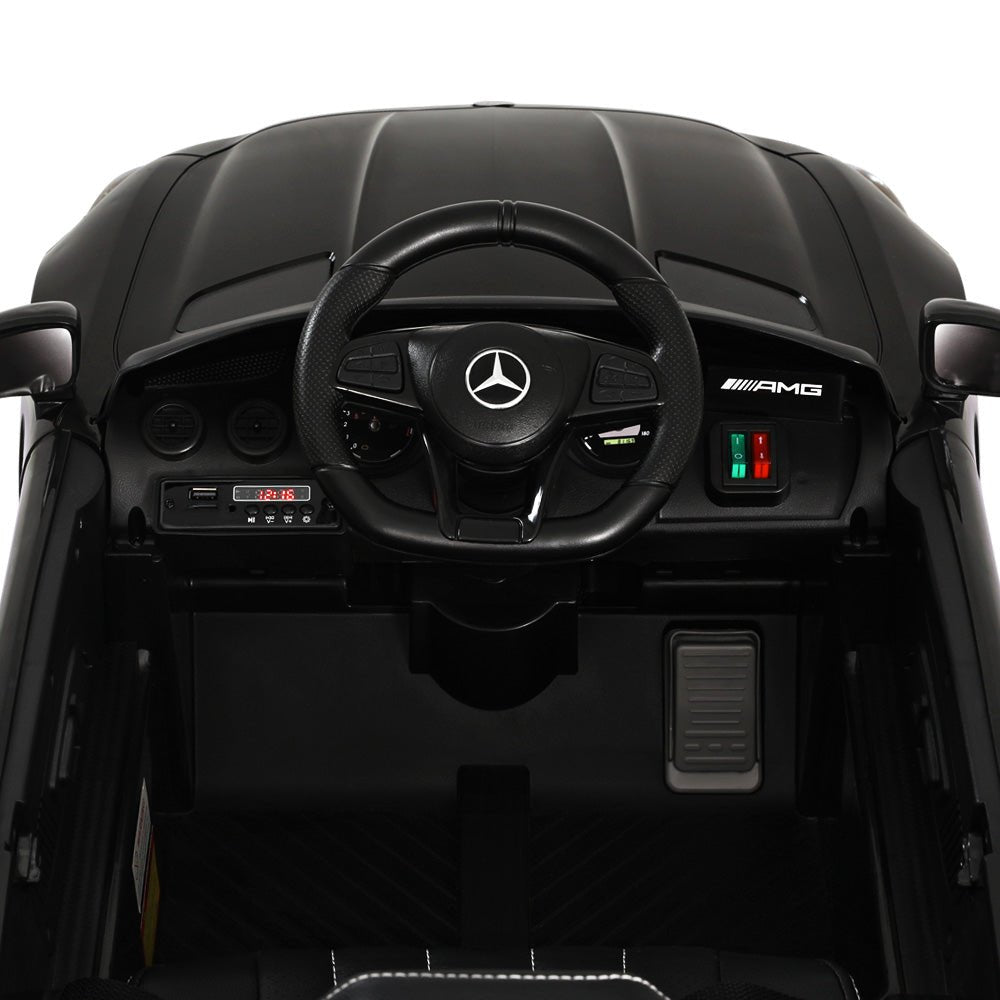 Mercedes Benz AMG GTR 12V Electric Ride-On Car for Kids Black - exciting luxury ride-on toy.