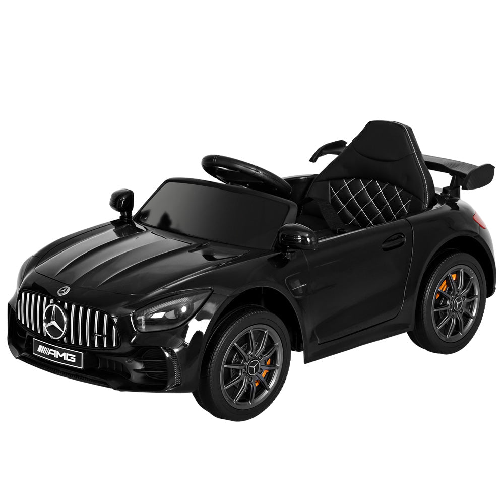 Black Mercedes Benz AMG GTR 12V Electric Ride-On Car for kids | exciting home play vehicle.