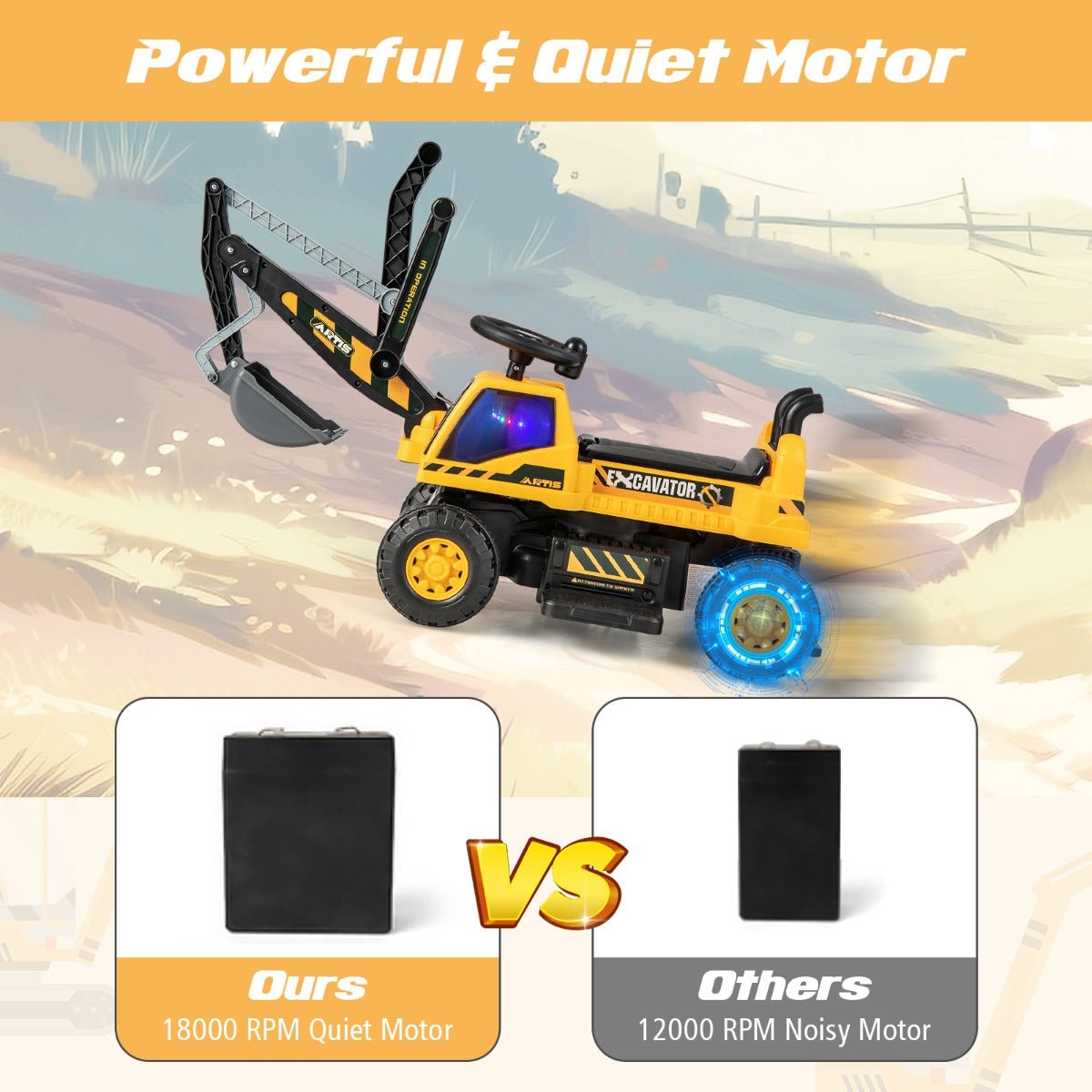 Unleash Imagination with a Yellow Ride On Excavator