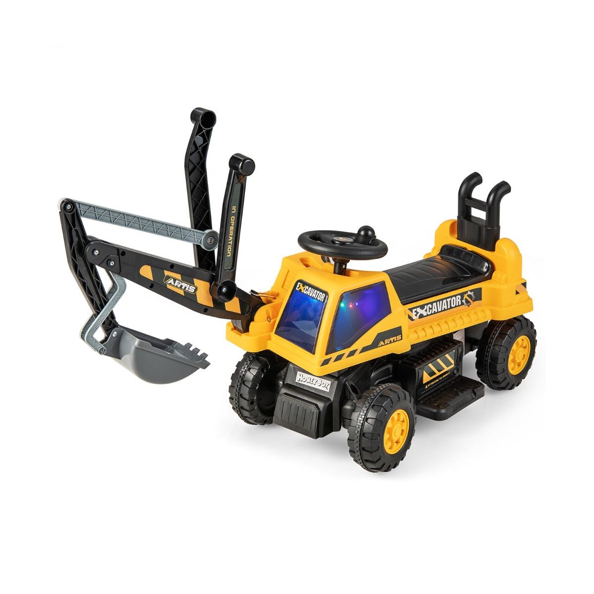 Yellow Kids Ride On Excavator - Shop at Kids Mega Mart